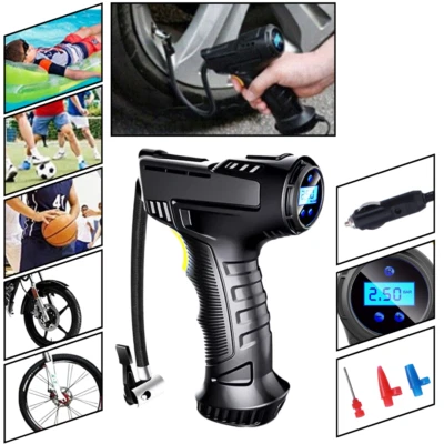 SEVICO LCD Elektrische Akku Luftpumpe 150 PSI Auto Reifen Druckluft Fahrrad Kompressor