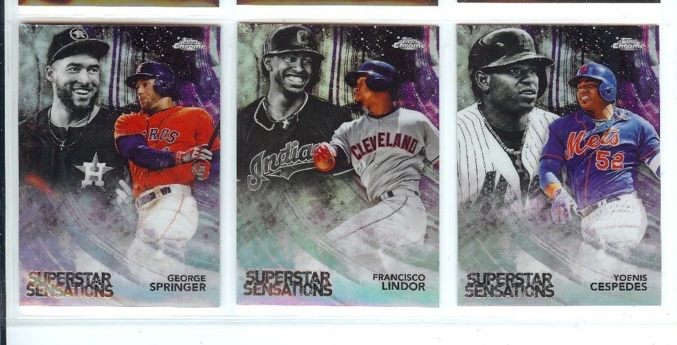 2018 Topps Chrome Baseball Insert Superstar Sensations You PIck TROUT JUDGE ETC - Image 1 of 1