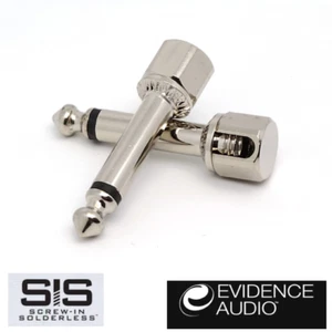 Evidence Audio SIS Screw-in Solderless Plug – Right Angle, Nickel - Picture 1 of 2