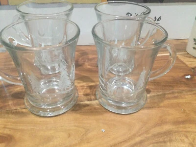 Большие пьедестальные кружки Anchor Hocking для рождественских праздников (4) олени и сосны - Изображение 1 из 4