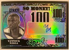 2021-22 Leaf Metal So Money! Black #SMYN1 Yannick Nzosa /15