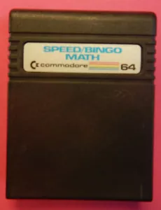 SPEED/BINGO MATH Commodore 64 cartucho usado probado funcionando - Imagen 1 de 1