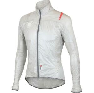 Sportful Castelli Men's Hot Pack Ultralight Cycling Jacket Size Large Clear 