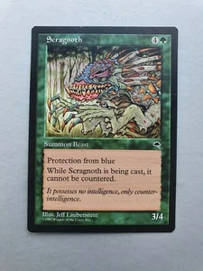 Scragnoth, MTG Tempest (1997) Uncommon Green Creature NM  - Picture 1 of 2