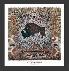 The Hunt - Impresión artística de Cecilia Henle - Búfalo caza bisontes - Imagen 1 de 8