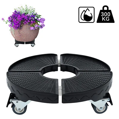 CEEDIR Pflanzenroller Blumenroller Einstellbare Untersetzer Rollbrett Kübelroller 300KG