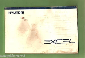 1991  HYUNDAI EXCEL  OWNER GLOVEBOX MANUAL - Picture 1 of 1