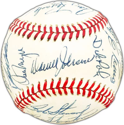 1977 Mariners Autographed AL Baseball Inaugural Year 26 Sigs JSA XX97490 - Image 1 of 4