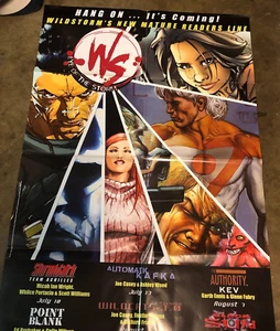 Wildstorm Mature Readers Line 22" x 34" DC Wildstorm 2002 PROMO POSTER - Picture 1 of 3