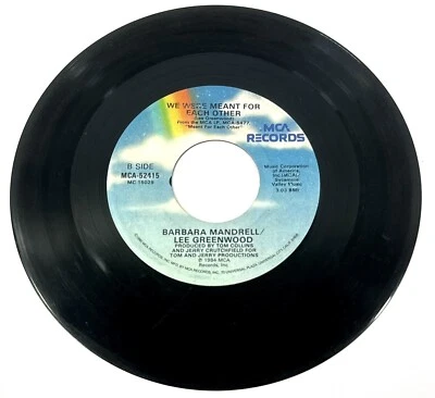 Barbara Mandrell & Lee Greenwood To Me / We Were Meant For Each Other 45 RPM - Image 1 of 2