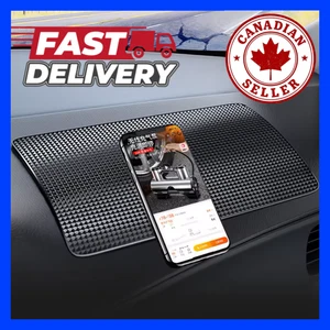 Tapis de tableau de bord de voiture antidérapant PVC adhésif téléphone lunettes de soleil support étanche - Photo 1 sur 8