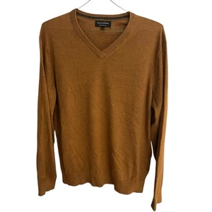 Banana Republic Herren XL Premium Garn Seide/Kaschmir Mischung Braun V-Ausschnitt Pullover - Bild 1 von 8
