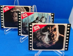 1976 Topps King Kong Stickers #7A, 8A & 9A - Picture 1 of 9