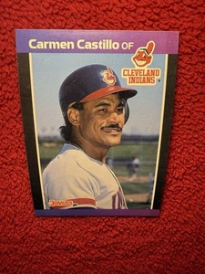 Vintage 1989 Carmen Castillo Cleveland Indians Donruss MLB Trading Card 374 - Picture 1 of 12