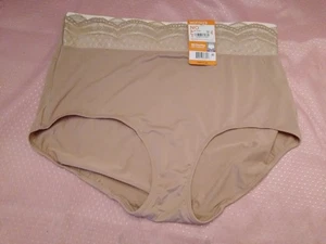 Bragas Nuevas con Etiquetas Warner’s No Muffin Top Calzoncillo Talla 2X 9 Beige Tostado - Imagen 1 de 3