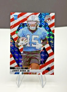 Mosaico Panini 2025 Jimmy Horn Jr. Rookie Rojo Blanco Raya Prizm RC #339 Panthers - Imagen 1 de 3