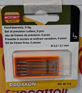 PROXXON - FRESETTE IN ACCIAIO AL WOLFRAM VANADIUM 5 PZ 2,3/3,1  ART. 28710 - Picture 1 of 1