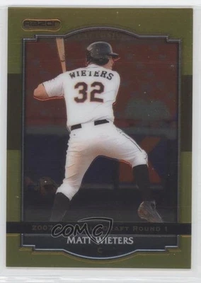 2008 Razor Signature Series Metal Gold Matt Wieters #BA-MW - Image 1 of 2