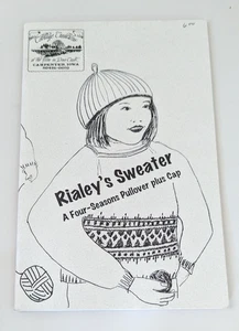 Cottage Creations Rialey's Sweater A 4 Seasons Pullover plus Cap Booklet - Imagen 1 de 2