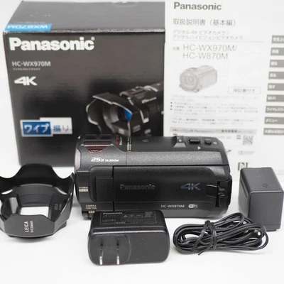Panasonic HC-WX970M-K 4K Video Camera, Camcorder w/box (Language Japanese only) - Image 1 of 4