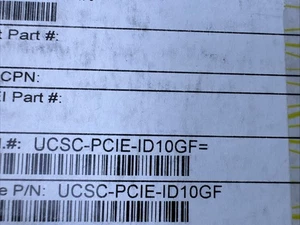 Cisco UCSC-PCIE-ID10GF V01 Dual Port NIC Network Adapter - Afbeelding 1 van 4