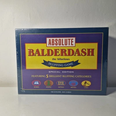 ABSOLUTE BALDERDASH Board Game 1999 Special Edition. NEW & SEALED Drumond Park - Image 1 of 4