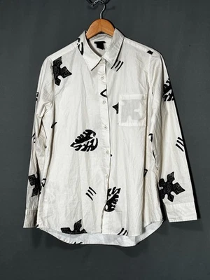 ASO Robin Stranger Things Shirt Her Universe Button Up Leaf Demogorgon Cosplay - Image 1 of 4