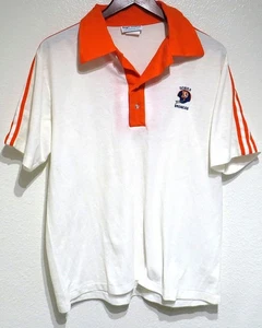 De colección Logo Seven DENVER BRONCOS AÑOS 70 Polo Ajuste GRANDE Cosido Fútbol Casco Tejido - Imagen 1 de 8