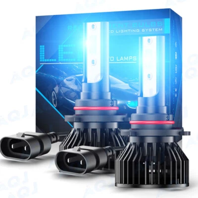 For Chevrolet Impala 2014-2020 9012 LED Headlight High Low Beam Bulb 8000K Blue - Image 1 of 4