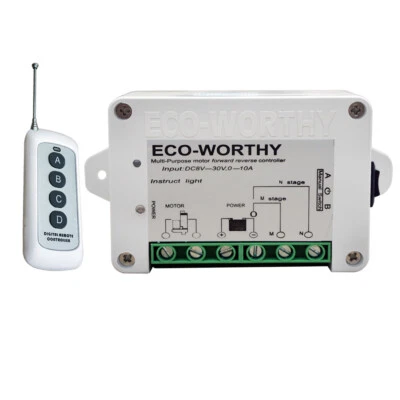 DC HOUSE 12V Linear Actuator Wireless Remote Control Kit for Electric Motor Lift - Image 1 of 4