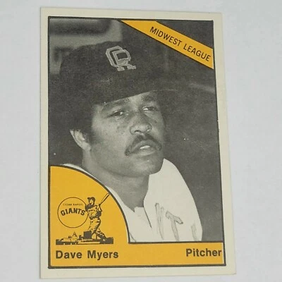 1977 TCMA Cedar Rapids Giants #15 DAVE MYERS - Image 1 of 2
