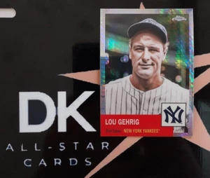 LOU GEHRIG 2022 Topps Cromo Platino Aniversario 1953 PRISMA REFRACTOR PLATA #4 - Imagen 1 de 3