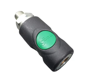 Prevost ESI 071251 Male 1/4" MNPT High Flow Safety Air Coupler Prevo S1 - Picture 1 of 8