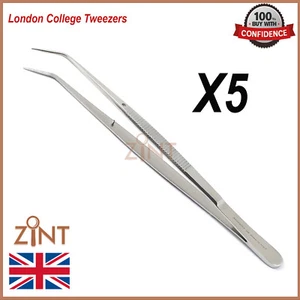 COLLEGE TWEEZERS / COTTON DRESSING PLIERS / DENTAL SURGICAL LAB SET /SERRATED CE - Picture 1 of 2