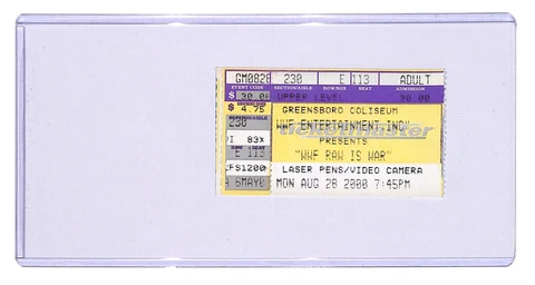 WWF The Rock vs Kane RAW TAPING wrestling ticket stub wwe Aug 2000 Cover