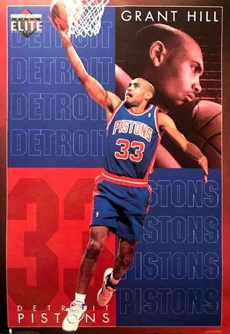 Grant Hill ELITE SERIES Detroit Pistons 1995 NBA Basketball 23x35 POSTER Cover
