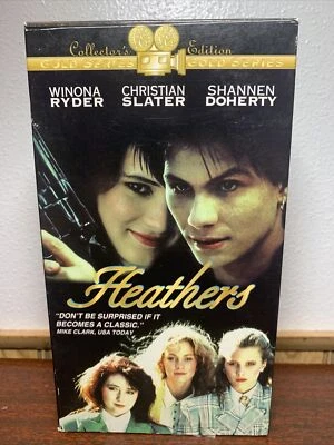 Heathers (VHS, 1994) Gold Edition - Christian Slater, Winona Ryder - 99101, rare - Image 1 of 4