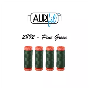 4 pack 2892 Aurifil Small Spool 50 Wt. Lint Free Cotton Mako Thread 200 Meters - Picture 1 of 1