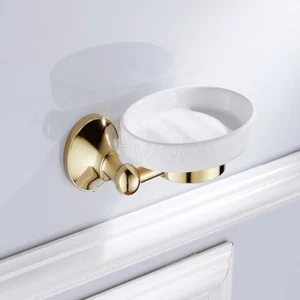 Portasapone da parete in ottone colore oro portasapone accessori bagno - Foto 1 di 6