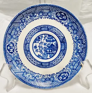 Vintage Unbranded Blue Willow Replacement Saucer - Foto 1 di 4