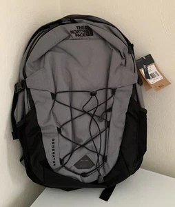 The North Face TNF Generator Backpack Gray Black School Travel Day Hiking Men - Picture 1 of 10
