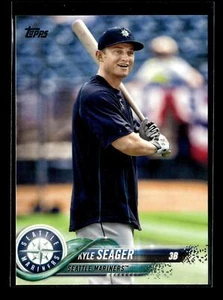 2018 Topps Image Variation #454 Kyle Seager Bat On Shoulder SP Seattle Mariners - Picture 1 of 2