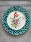 Vintage Hand Painted Rare Plate Deceased Estate Lovely