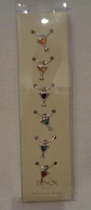 Lenox Wine Glass Charms Set of 6 New - Picture 1 of 2