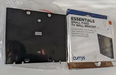 Small TV Wall Bracket For Flat Panel Television From 10” Up To 26”. Currys. 15KG - Image 1 of 4
