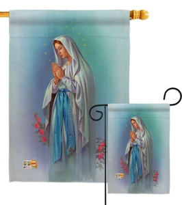 Our Lady of Grace Faith Religious catholic virgin mary Garden House Yard Flag - Picture 1 of 13