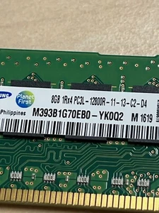 Samsung 192GB(24x8GB) M393B1G70EB0-YK0 PC3L-12800R DDR3L ECC REG Server Memory - Picture 1 of 1