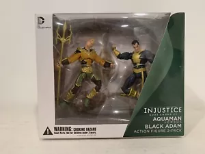 DC Collectibles AQUAMAN VS BLACK ADAM 2-Pack 3.75" Figure Line INJUSTICE - Picture 1 of 1