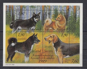 Finland Block 5 Dogs (MNH) - Picture 1 of 1