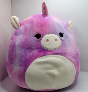 2021 Aurora the Unicorn Pink and Purple Tie Dye 8 Inch Squishmallow - KellyToys - Picture 1 of 7